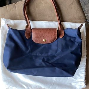 Navy LongChamp Handbag